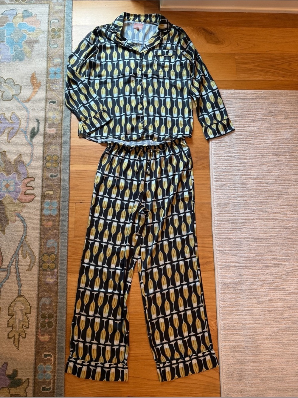Show Me Your Mumu Champagne Glass Pajama Set